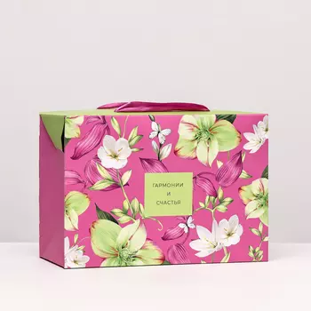 Пакет подарочный "Гармонии и счастья", 23 х 16 х 11 см