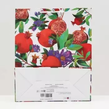 Пакет подарочный "Гранатовый сад", 26 х 32 х 12 см
