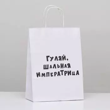 Пакет подарочный «Гуляй шальная императрица», 241428 см, 1 шт.