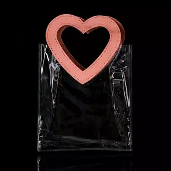 Пакет подарочный из ПВХ Розовый 201810 см