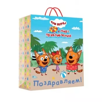 Пакет подарочный крафт M, 18 23 10 см