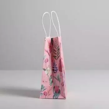 Пакет подарочный крафт «Тропикана», 12 21 9 см