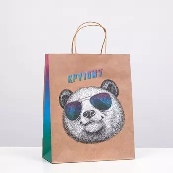Пакет подарочный "Крутому" 26 х 32 х 12 см