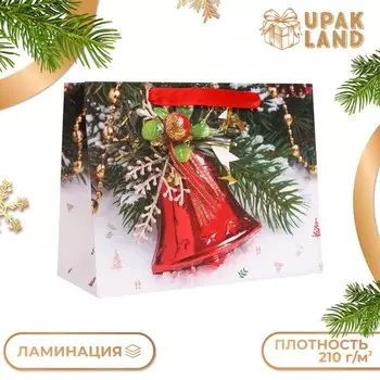 Пакет подарочный, ламинированный, «Колокольчик»,231810 см