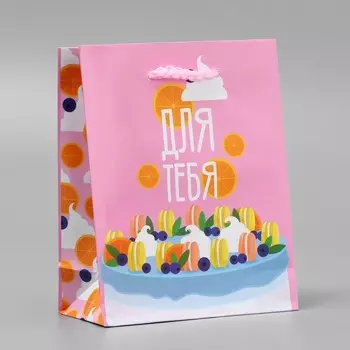 Пакет подарочный ламинированный, упаковка, «Сладенькое», S 12 х 15 х 5.5 см