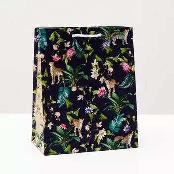 Пакет подарочный "Леопард", 18 х 22,3 х 10 см