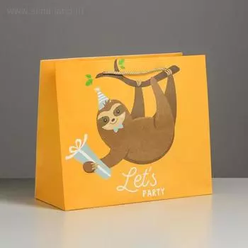 Пакет подарочный «Let`s party», 27 х 23 х 11,5 см