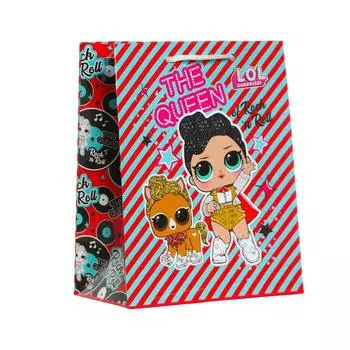 Пакет подарочный LOL, 180х223х100 мм