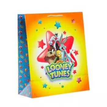 Пакет подарочный Looney Tunes-1, большой, 335х406х155 мм
