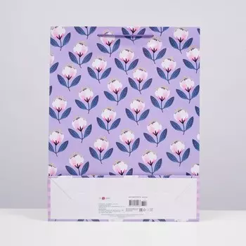 Пакет подарочный "Маки" 33 х 42,5 х 10 см