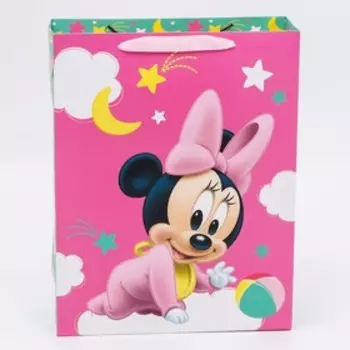 Пакет подарочный «Милая малышка»,40х31х11.5 см, упаковка, Минни Маус