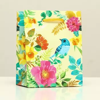 Пакет подарочный "Мимолетный", 11,5 х 14,5 х 6,5 см