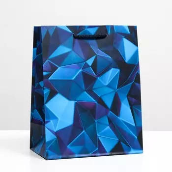 Пакет подарочный "Многогранный" 18 х 22,3 х 10 см