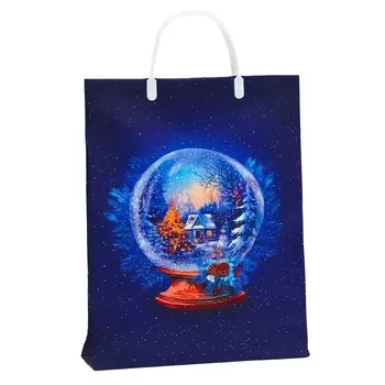 Пакет подарочный мягкий пластик «Новогодний переполох» 140 мкм Сумка 40309 см