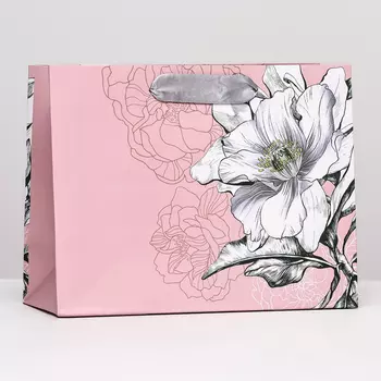 Пакет подарочный "Нежность", 23 х 17,8 х 9,8 см