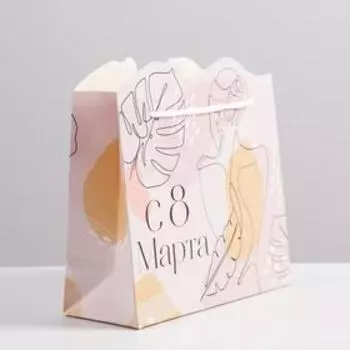 Пакет подарочный, упаковка, «Нежность», 25 х 26 х 10 см