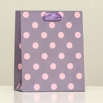 Пакет подарочный "Нежный горошек", 18 х 22,3 х 10 см