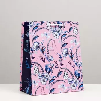 Пакет подарочный "Нежный узор", 18 х 22,3 х 10 см