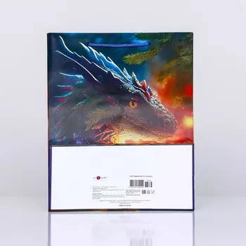 Пакет подарочный "Огненный дракон" , 26 х 32 х 12 см