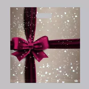 Пакет «Подарочный перламутр», полиэтиленовый с вырубной ручкой, 60 мкм, 3845 см