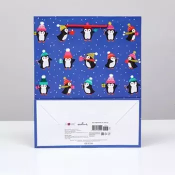 Пакет подарочный "Пингвинята", 26 х 32 х 12 см