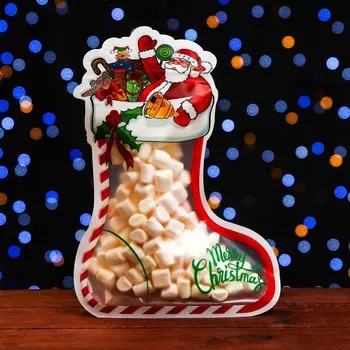 Пакет подарочный новогодний «Подарки», с zip - lock застежкой 1621 см