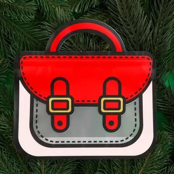 Пакет подарочный, «Портфель», с zip-lock застежкой, 2019+6 см