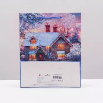 Пакет подарочный "Предновогодний вечер", 26 х 32 х 12 см