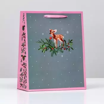 Пакет подарочный "Приглашение в гости", 26 х 32 х 12 см