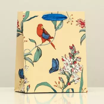 Пакет подарочный "Птичка", 18 х 22,3 х 10 см