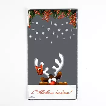 Пакет подарочный новогодний, для сладких подарков «С Новым годом!» 2035 см