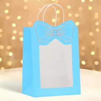 Пакет подарочный новогодний с оком «Бант», 192613 см