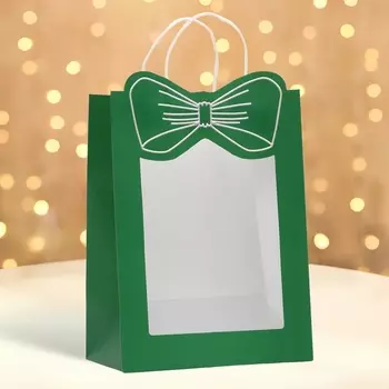 Пакет подарочный новогодний с оком «Бант», 263515 см