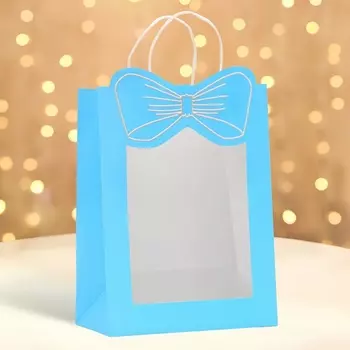 Пакет подарочный новогодний с оком «Бант», 263515 см