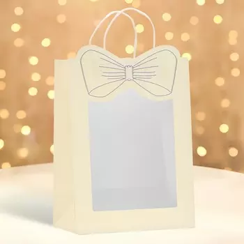 Пакет подарочный новогодний с оком «Бант», 263515 см