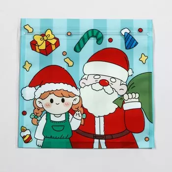 Пакет подарочный, с zip-lock застежкой 13.5 х 13.5 см