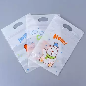 Пакет подарочный, с zip-lock застежкой, "Корейский МИКС №2", 15х23 ± 1см