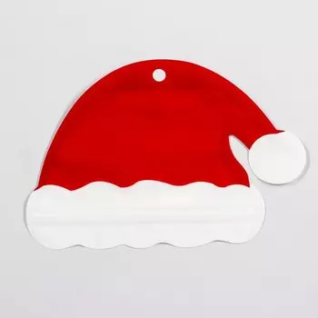 Пакет подарочный новогодний «Шапка», с zip - lock застежкой 1712 см