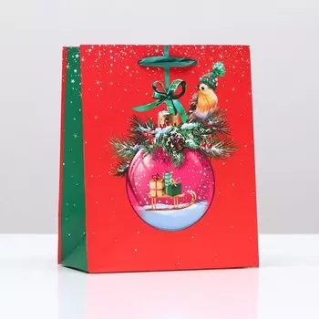 Пакет подарочный "Шар с любовью", 18 х 22,3 х 10 см