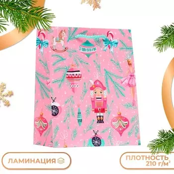 Пакет подарочный новогодний ламинированный «Щелкунчик», 1822.310 см