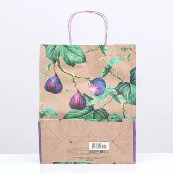 Пакет подарочный "Сказочное растение" 26 х 32 х 12 см