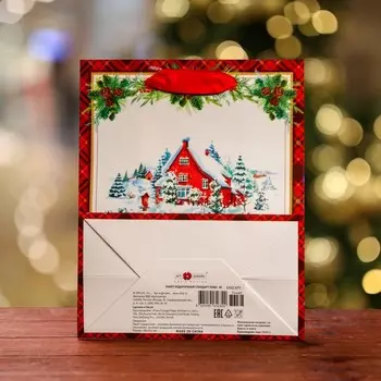 Пакет подарочный "Сказочный дом ", 18 х 22,3 х 10 см