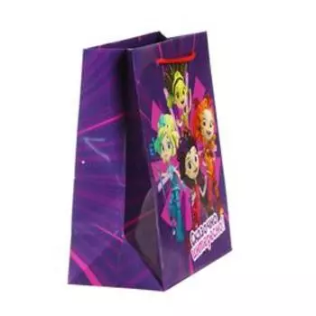 Пакет подарочный «Сказочный патруль», 180х223х100 мм, цвет фиолетовый