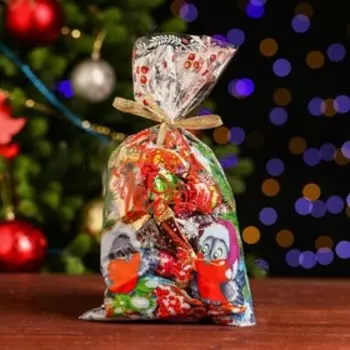 Пакет подарочный «Снегири» 2035 см