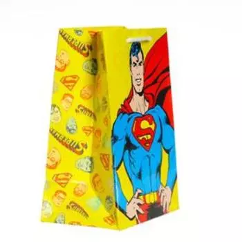 Пакет подарочный Superman, 180х223х100 мм