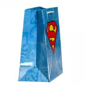 Пакет подарочный Superman, 180х223х100 мм