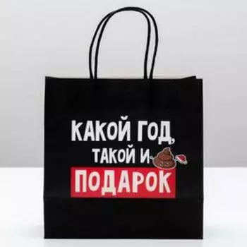 Пакет подарочный новогодний «Такой подарок», 22 х 22 х 11 см, Новый год