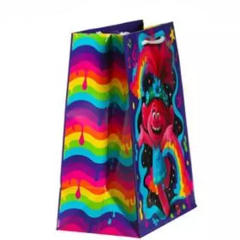 Пакет подарочный «Тролли», 180х223х100 мм