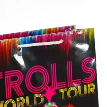 Пакет подарочный «Тролли», 220х310х100 мм