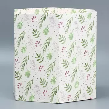 Пакет подарочный, упаковка, «Шестигранник», 26.5 х 23 х 25 см